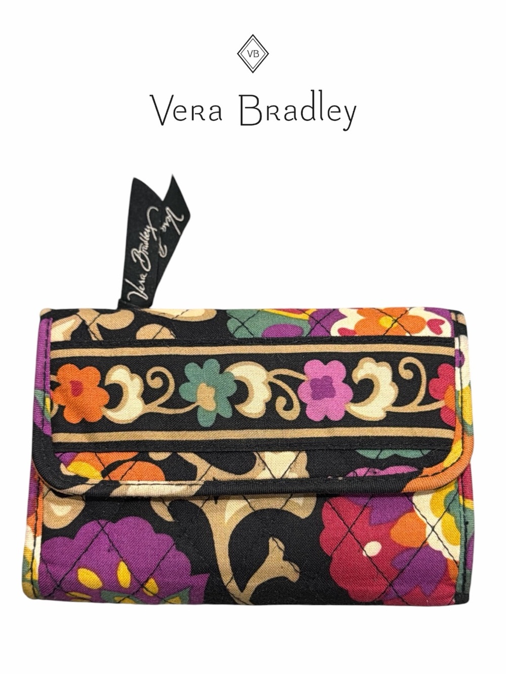 Vera Bradley RETIRED Suzani‎ Trifold Wallet